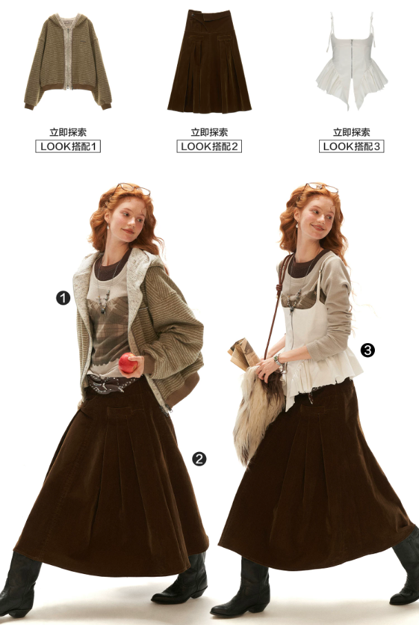 MAMC - Light Khaki Y2K Star Plaid Layered Knit Top