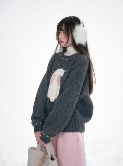 太清 - Little Bunny Pullover Knitted Sweater