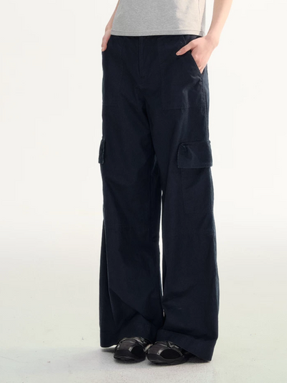 Relaxed Utility Wide-Leg Cargo Pants LL2026102