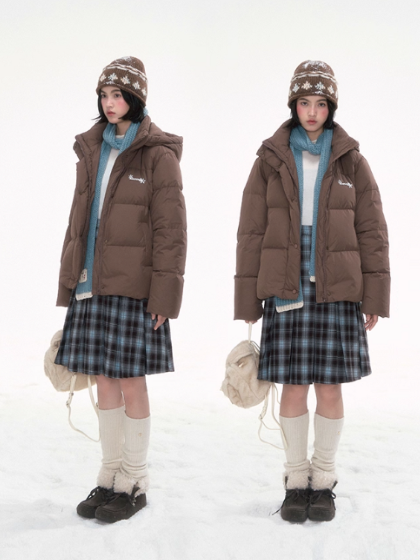 “Basic-Warm 2.0” Short Puffer Down Jacket with Detachable Hood LL2025286