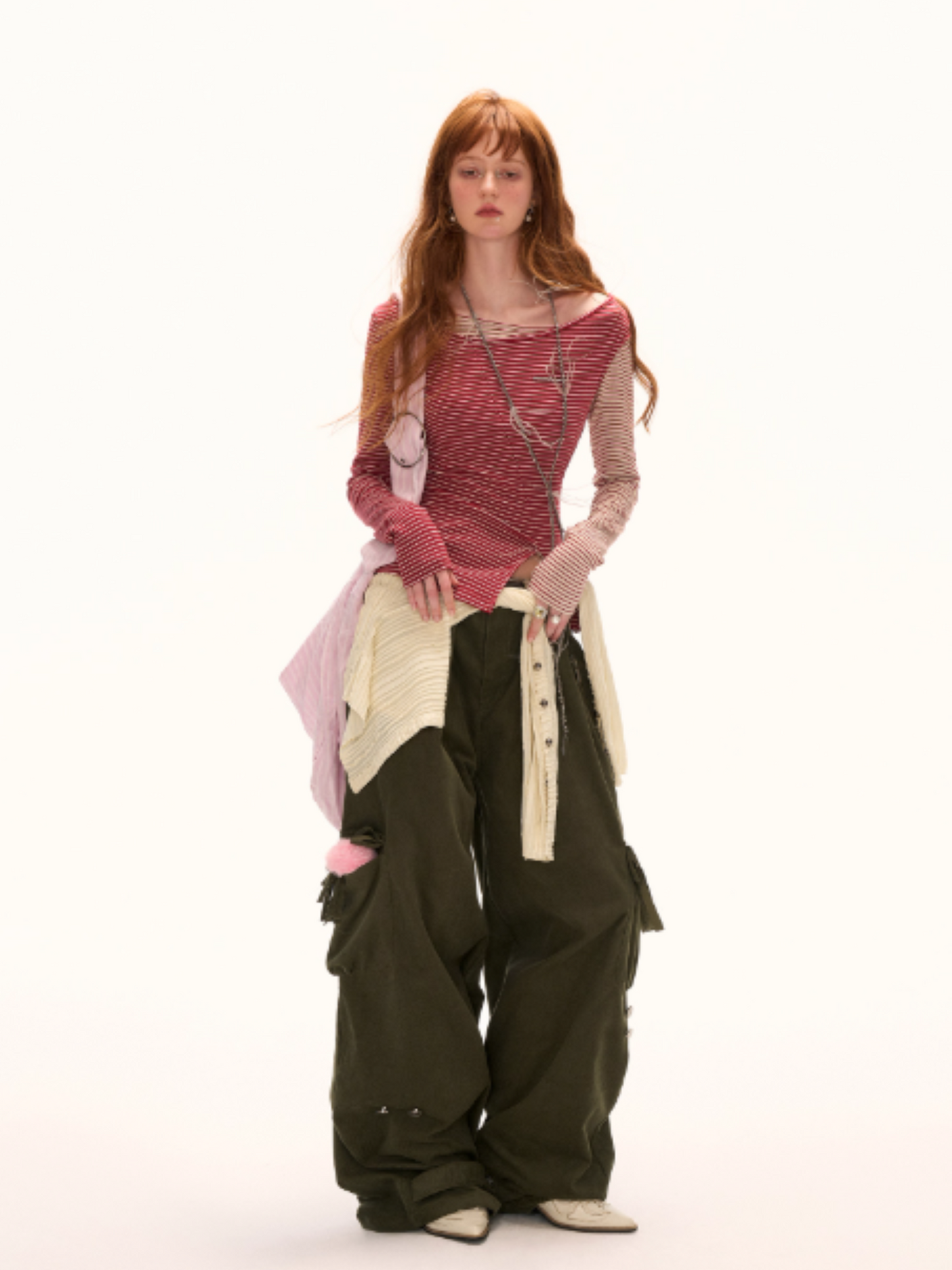 MAMC - Fringe Corduroy Cargo Pants (Army Green)