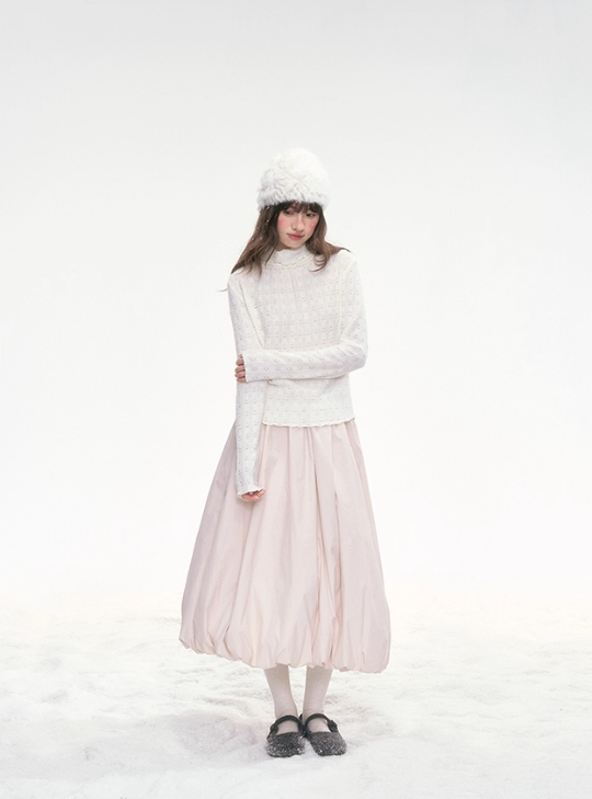 "Mint Soda" Knit & Lace Layered Top Set LL2025335