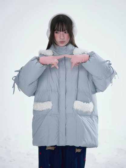 林雪仪 - Haze Blue Rabbit Ear Jacket