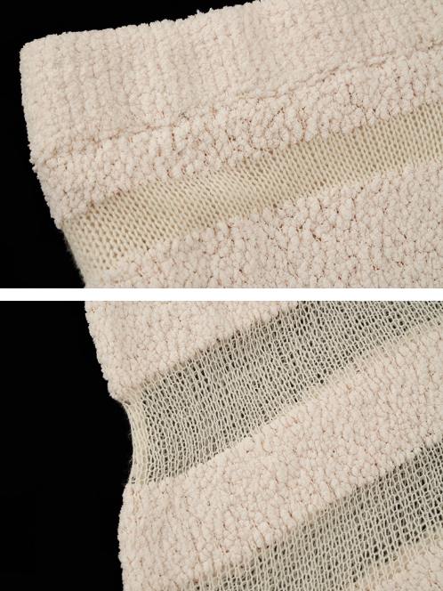 MAMC - 3D Knit-Draped Midi Skirt