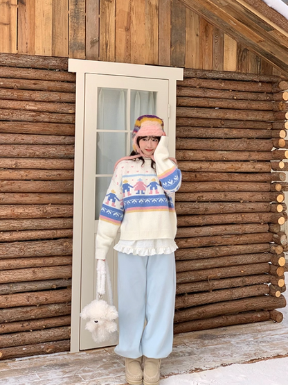 罐头士多所 Fleece-Lined Relaxed Lounge Pants