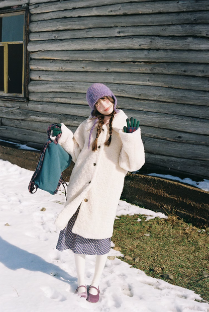 Zzouu - White Eco-friendly Fur Coat
