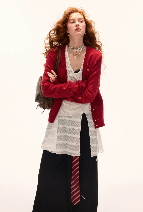 MAMC - Moonveil Layered V-Neck Top
