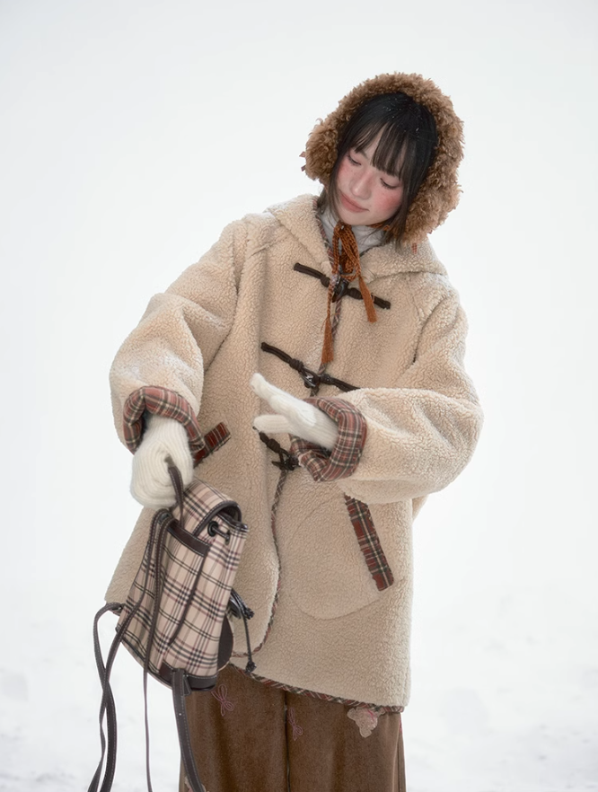 韓曉熙 - Lambswool Reversible Hooded Jacket
