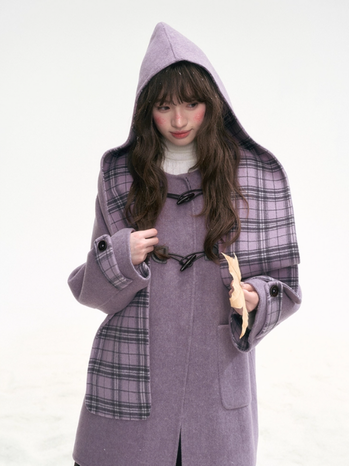 "Taro Mist" Lavender Wool Coat LL2025320