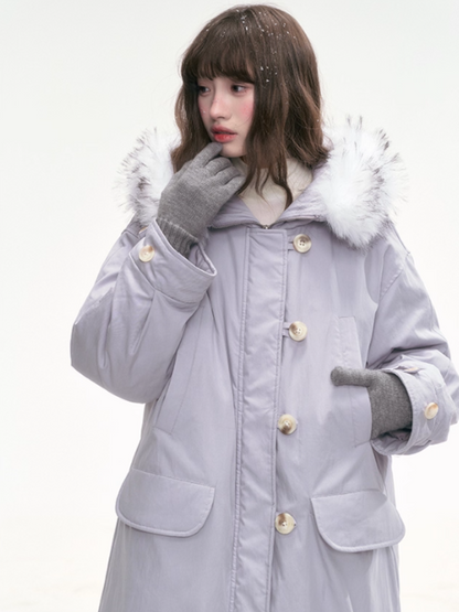"Twilight Plush" Purple Long Parka SJ2025301