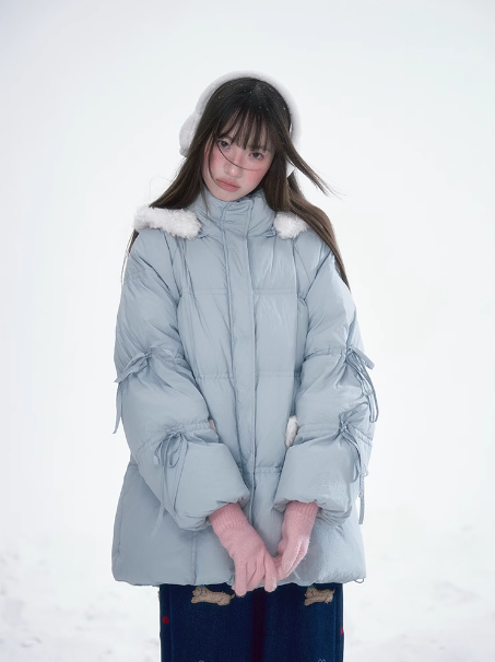 林雪仪 - Haze Blue Rabbit Ear Jacket