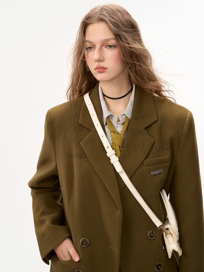 MAMC - Graffiti Lettering Oversized Blazer