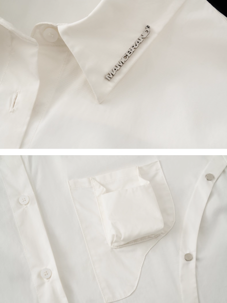 MAMC - Minimalist White Pocket Shirt