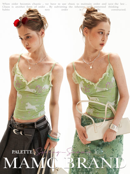 Starry Horse Waffle Knit Cami Top