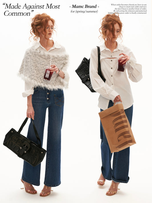 White Stripe Tie-Back Shirt & Cami Set