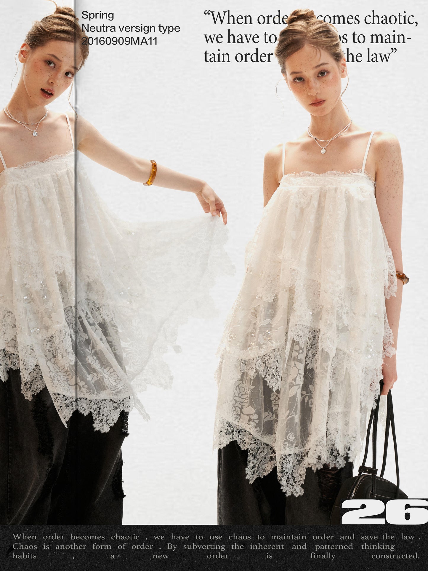 Ethereal White Lace Tiered Mini Dress WE996