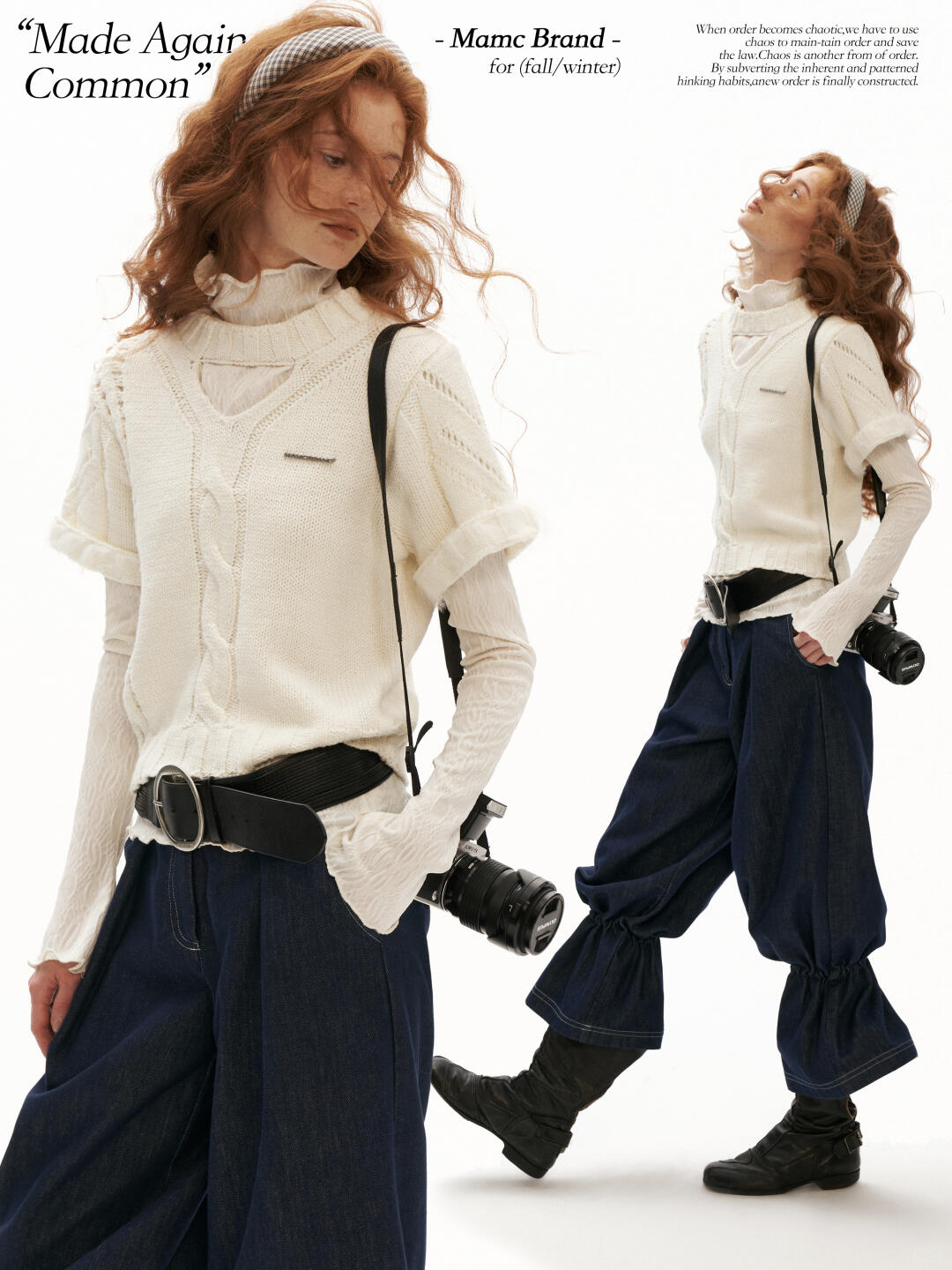 MAMC - Sunny Muse Short-Sleeve Knit Top (Yellow / White)