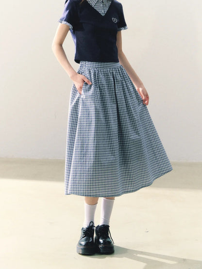 罐头士多所 - 青春收藏家 Heart & Plaid Layered Set